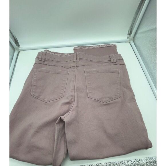 Witt & Wisdom 'ab'solution Frayed High Waist Ankle Flare Jeans In Smokey Twiligh - Picture 16 of 16